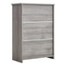 Modern Wooden Freestanding Bathroom Cabinet - Grey Oak, 60 x 30 x 85cm