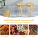 Borosilicate Glass Storage Jar with Bamboo Lid & Spoon, 620ml