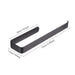 Self‑Adhesive Wall‑Mounted Tissue & Towel Holder — Space‑Saving No‑Drill (White/Black)