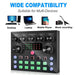 V8S Live Sound Card Podcast Bundle with Condenser Microphone and Boom Arm