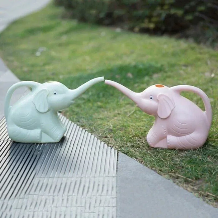 Elephant-Shaped PP Watering Can – 30 × 12 × 18 cm, Blue / Pink / Green