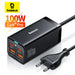 Baseus GaN3 100W/65W 4‑Port Desktop Charger — USB‑C & USB‑A, PD & Quick Charge