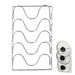 5-Tier Wall-Mounted Pot Lid & Cutting Board Organiser — 29.5 x 18.5cm