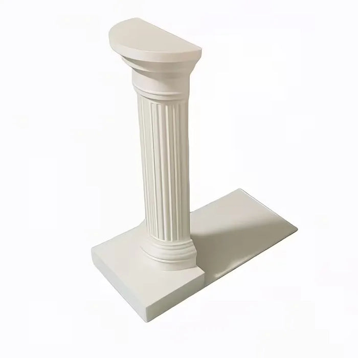 3D Printed Column Bookend (1pc) – Minimalist Desktop Book Stand, White or Black
