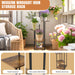 4/5/6-Tier Metal and Wood Plant Stand — Indoor & Outdoor Corner Display