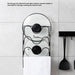 5-Tier Wall-Mounted Pot Lid & Cutting Board Organiser — 29.5 x 18.5cm