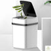 13L Rectangular Touch-Top Kitchen & Bathroom Bin – White