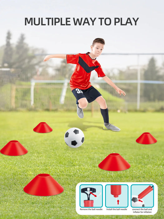 Portable Pop-Up Football Goal — Foldable Training Net for Garden, Indoor & Outdoor