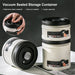 Stainless Steel Vacuum Coffee Canister — Airtight Storage for Beans, Tea & Dry Foods