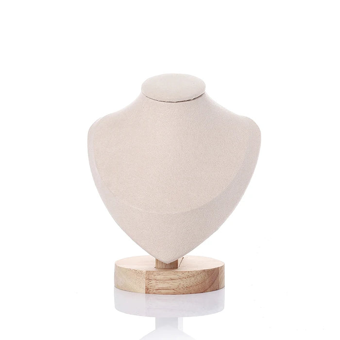 Wooden Jewellery Bust — Mannequin Necklace Stand and Display Prop