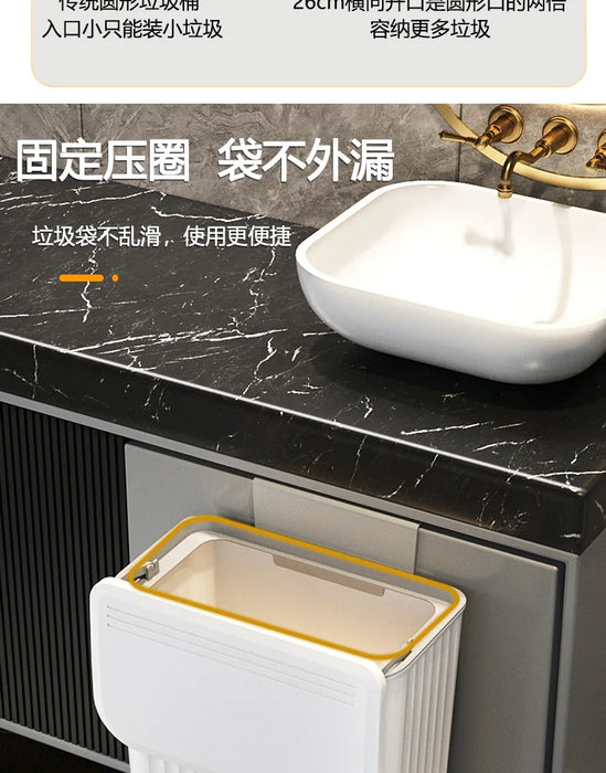 8L / 12L Kitchen Compost Bin with Lid – Countertop or Under-Sink Hanging Bin
