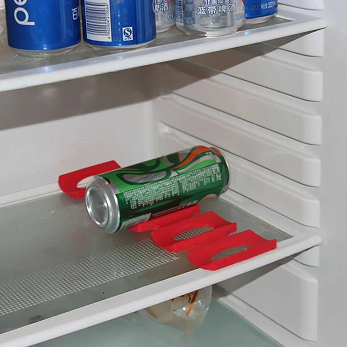 Silicone Fridge Can & Bottle Rack Mat — 1 or 2 Pack (Red, Green, Black)