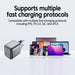 45W USB‑C PD GaN Fast Charger with AI Touch Screen — for iPhone 17/16/15, Samsung, Xiaomi, Huawei