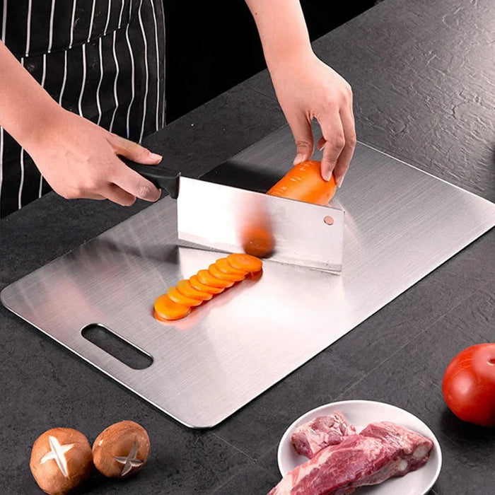 Stainless Steel Double-Sided Chopping & Dough Kneading Board