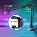 USB Cardioid Condenser Microphone Kit with Boom Arm — Plug-and-Play for Podcasting & Streaming