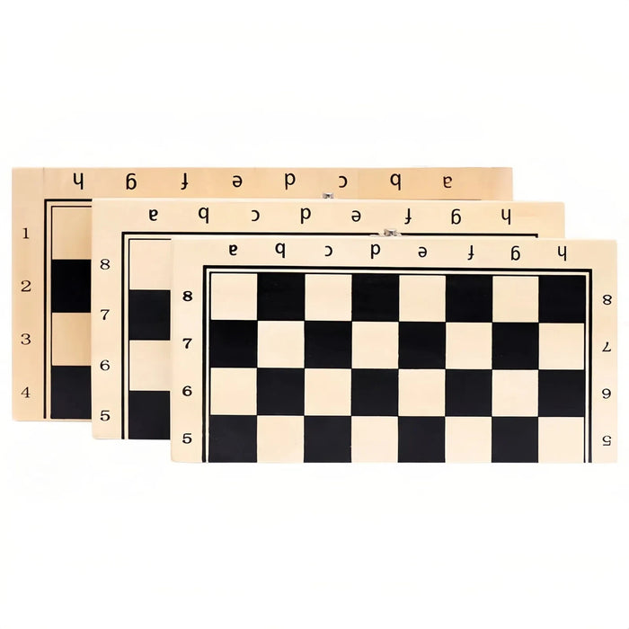 Three-in-One Wooden Game Set — Chess, Checkers & Backgammon, Portable