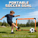 Kids Foldable Football Goal with Ball & Pump — Portable Outdoor Set