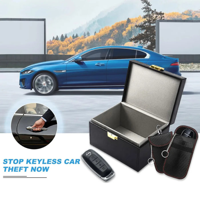 Faraday Box & Pouch Set — Keyless Car Key Signal Blocker