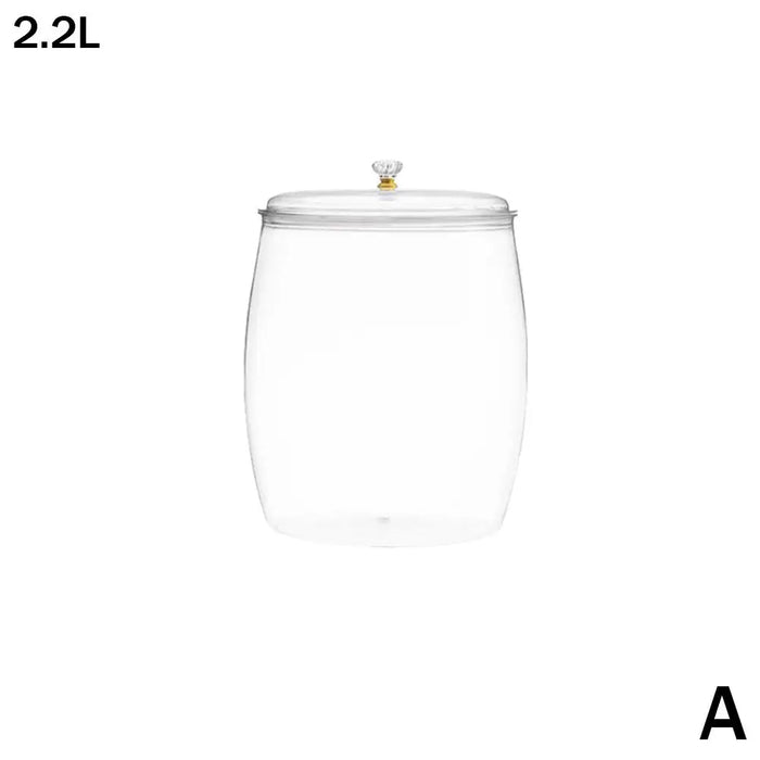 Multi‑functional Lidded Storage Jar — 2.2L to 18L Clear Acrylic