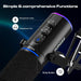 XLR/USB Gaming & Podcast Microphone Kit — Dynamic Mic with Arm, Mute & RGB