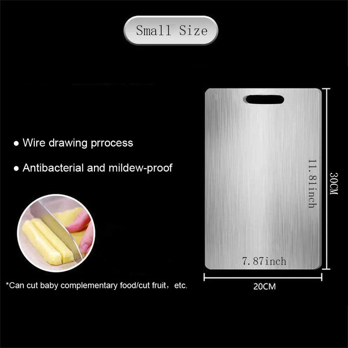 Stainless Steel Double-Sided Chopping & Dough Kneading Board