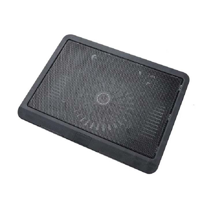 Portable Adjustable Laptop Cooling Pad – USB-Powered Metal Mesh Cooler with LED