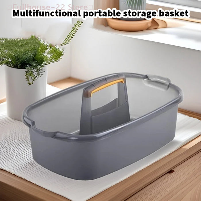 Cleaning Caddy with Handle – Portable Plastic Tote Organiser for Bathroom & Kitchen