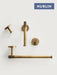 Brass Knurled Antique Bronze Bathroom Hardware – Towel Rack, Toilet Roll Holder & Hook