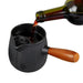 600ml Cast Iron Teapot with Wooden Handle — Stove-Top Brewing Kettle