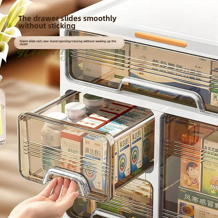 PP Multi-layer Medicine Organiser — Large Capacity Storage Box