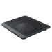 Adjustable Metal Mesh Laptop Cooling Pad with USB and LED Light — Black