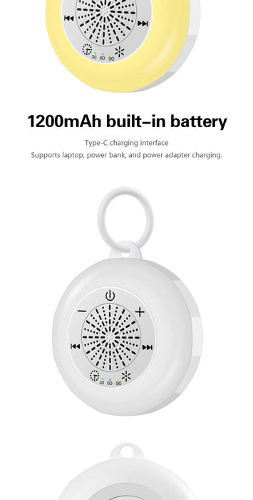 Baby White Noise Machine & USB Rechargeable Night Light — 22 Soothing Sounds