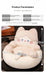 Tatami Floor Cushion with Backrest — 50×50cm Faux Rabbit Fur Lazy Seat (Grey/Pink)