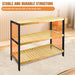 3-Tier Natural Bamboo Shoe Rack — 70 x 25 x 55 cm Space-Saving Wooden Storage