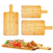 Bamboo Cutting Board with Handle — 11 x 5 inch Wooden Serving & Chopping Board