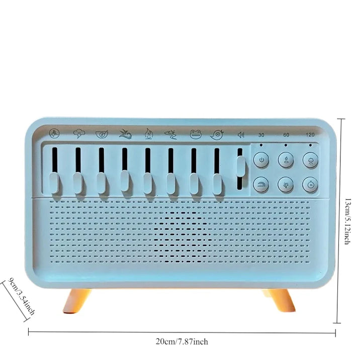 4‑in‑1 Hi‑Fi Bluetooth Speaker — Humidifier, Night Light & 8 Nature Sounds (White)