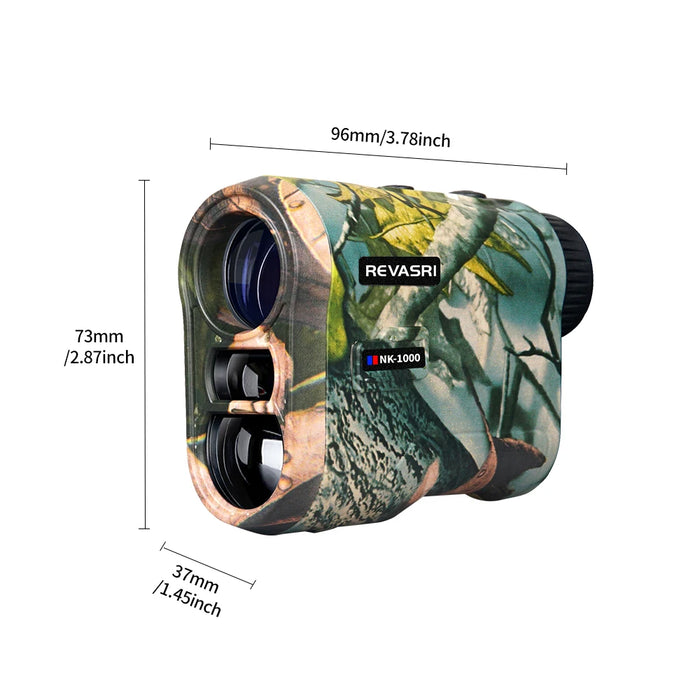 Laser Rangefinder 1000 m/yd Rechargeable 6x Monocular for Hunting & Golf