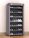 6/8/10-Layer Dustproof Shoe Cabinet Organiser — Non-woven, Space-saving