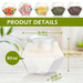 Clear Hexagonal Candy & Cookie Jar with Lid — Reusable Plastic Countertop Organiser