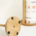 Bamboo Paper Towel Holder — Vertical Wooden Roll & Cling Film Organiser
