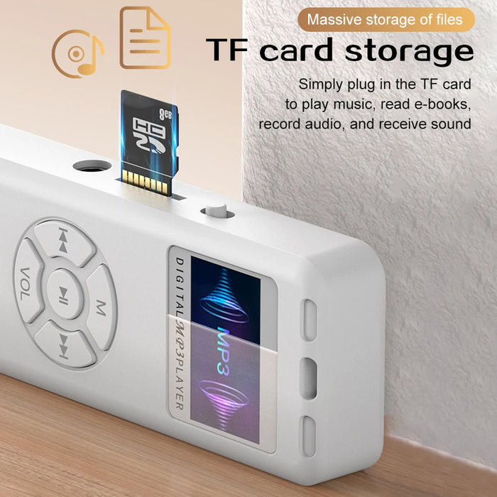 2026 Digital Voice Recorder — Colour LED, A‑B Repeat, Up to 64GB