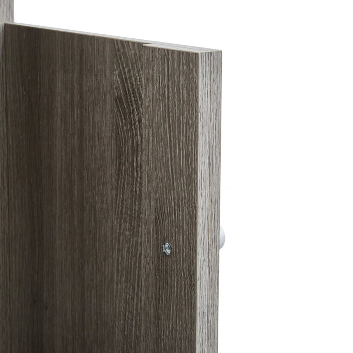 Modern Wooden Freestanding Bathroom Cabinet - Grey Oak, 60 x 30 x 85cm