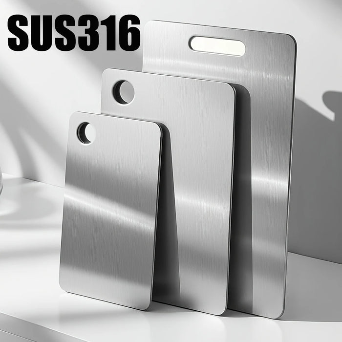 Titanium Cutting Stainless Board — Thickened Double-Sided Food-Grade Cutting Board