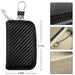 Signal‑Blocking Key Fob Pouch — Faraday RFID Protector (Black)