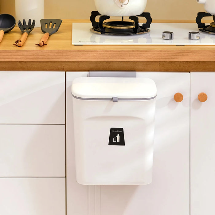 Kitchen Compost Bin — 9L Hanging Bin with Odour-Sealing Lid