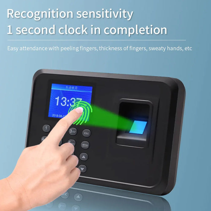 A5 Fingerprint Time Attendance Device — Biometric Clock‑in Terminal