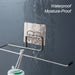 Drill-Free Stainless Steel Wall-Mounted Paper Towel & Toilet Roll Holder