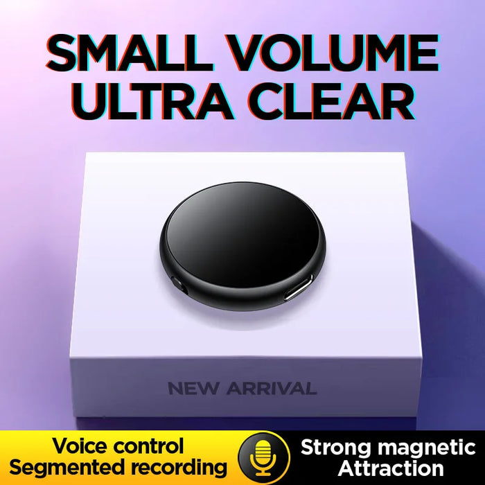 Magnetic Mini Voice Recorder — Sound‑Activated WAV/MP3 Dictaphone (8–128GB)