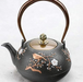 Cast Iron Peanut Teapot Kettle — about 1.0 L (Black)