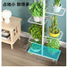 4-Tier Metal Plant Pot Rack – White Flower Stand & Storage Shelf